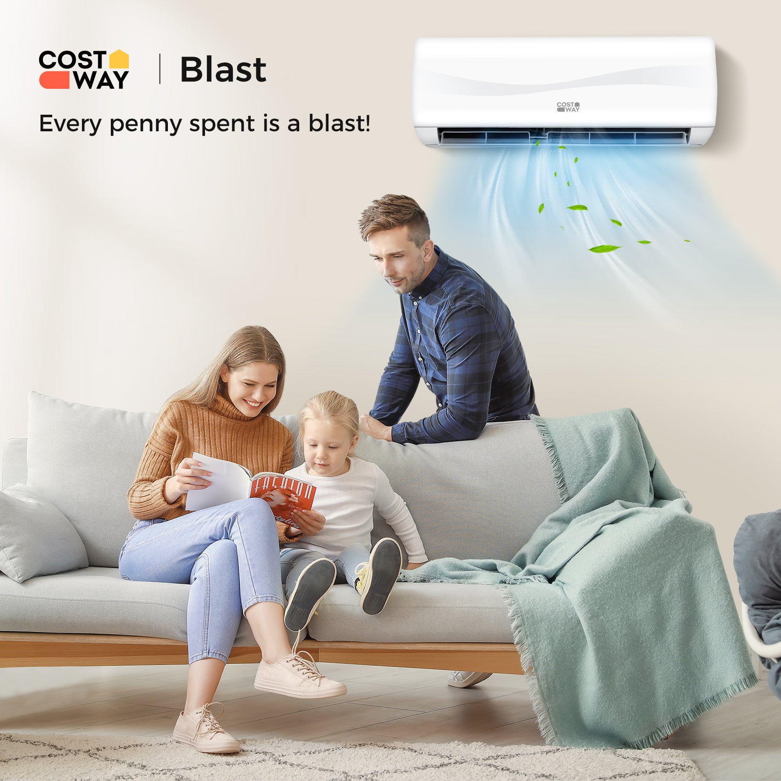 Blast Series 24000 BTU 18.5 SEER2 208-230V Ductless Mini Split Air Conditioner and Heater